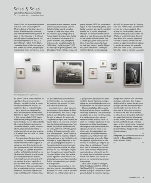 CV115 - Szilasi & Szilasi — Fanny Bieth et Clément Willer