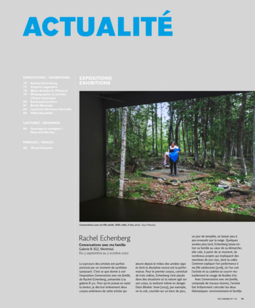 CV116 - Rachel Echenberg, Conversations avec ma famille — Charles Guilbert