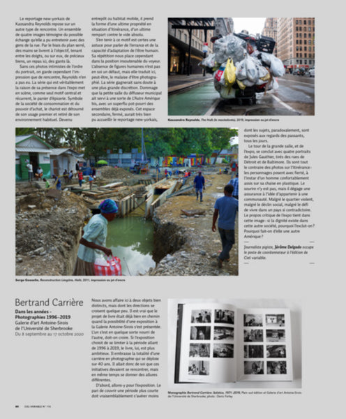 CV116 - Bertrand Carrière, Dans les années - Photographies 1996–2019 — Sylvain Campeau