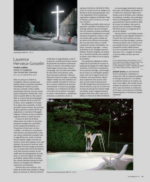 CV116 - Laurence Hervieux-Gosselin, Fenêtre oubliée — Gabrielle Sarthou