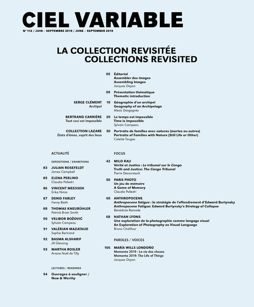 CIEL VARIABLE 112 - LA COLLECTION REVISITÉE