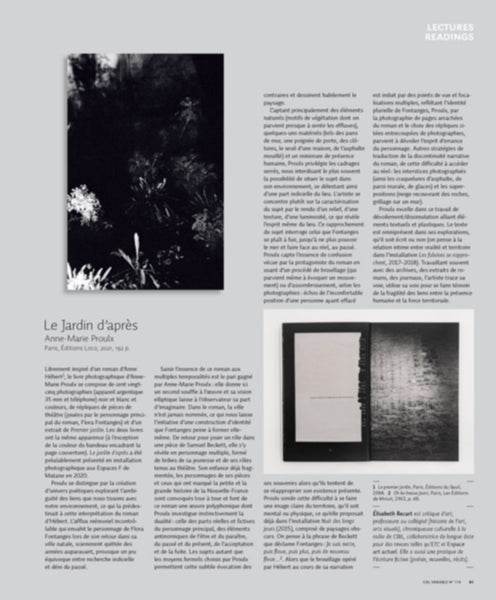 CV119 - Le Jardin d’après, Anne-Marie Proulx — Élisabeth Recurt