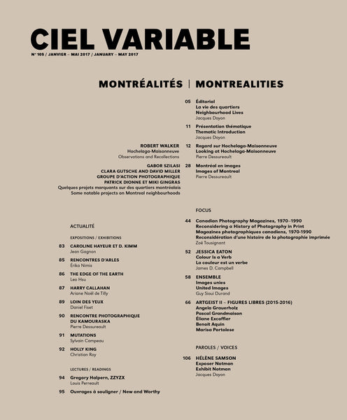 CIEL VARIABLE 105 - MONTRÉALITÉS